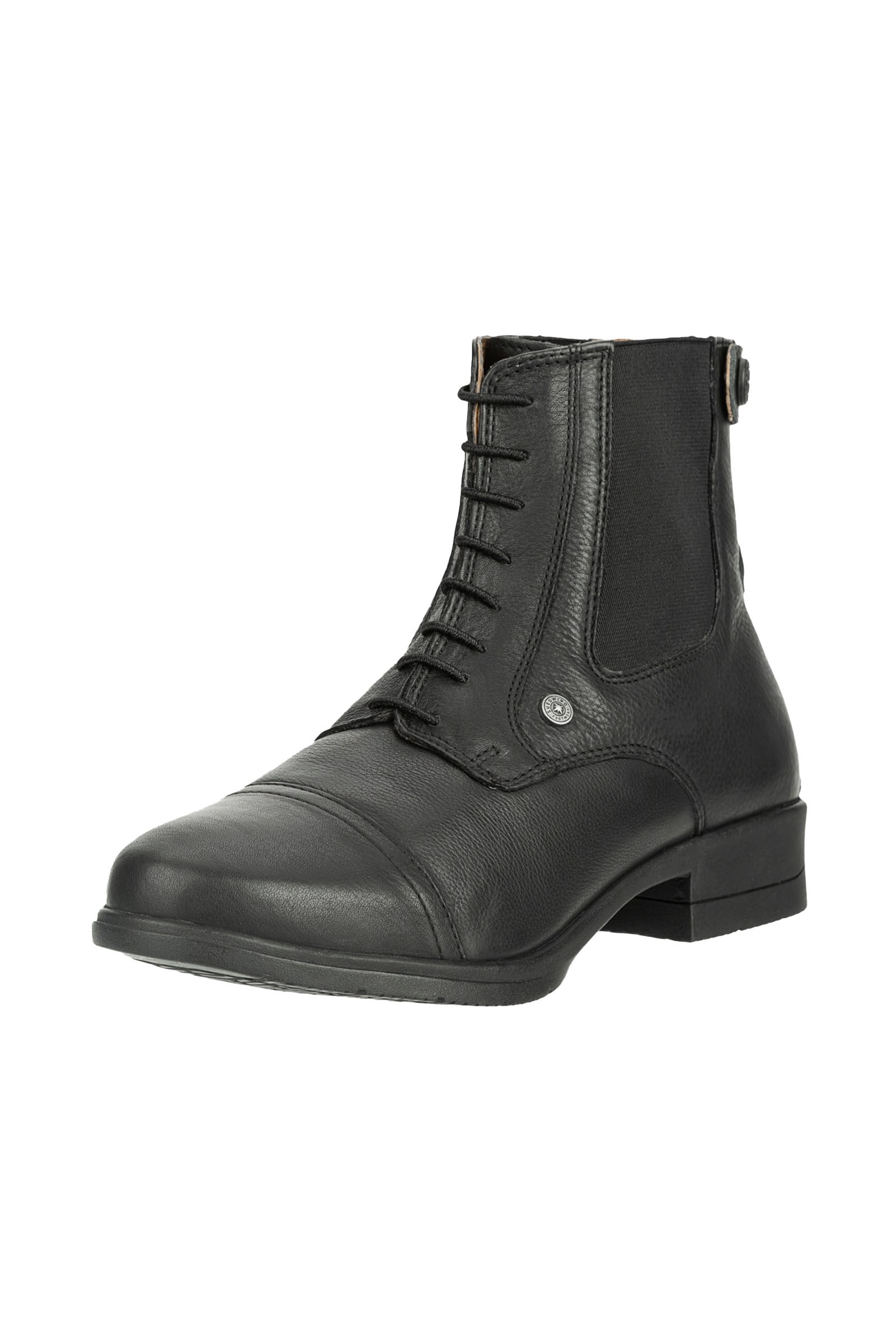 Suedwind Footwear Nova Back Zip Lace Vegan Jodhpur Boots, Black, 40