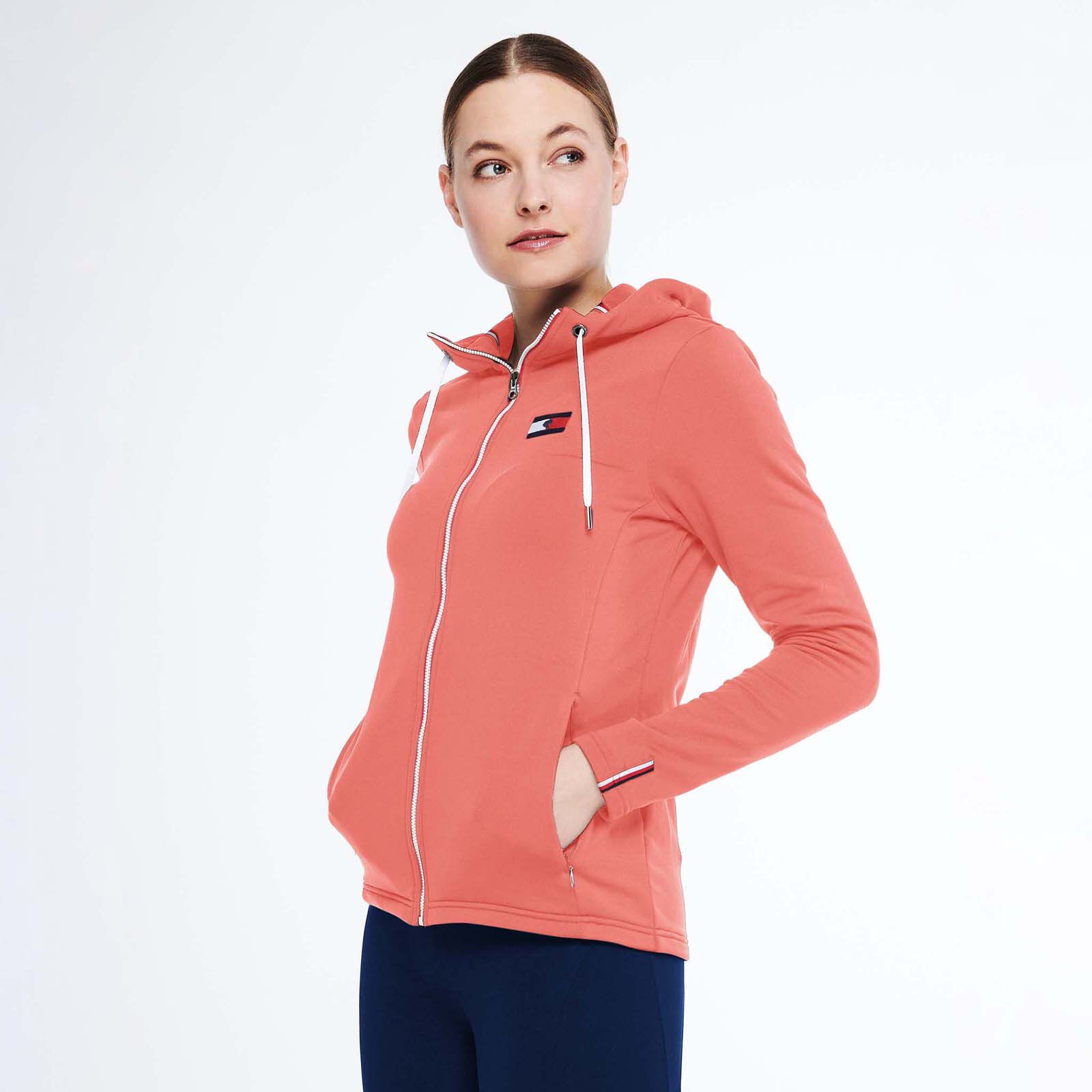 Tommy Hilfiger Equestrian Performance Trainings Jacket Unicolor, Calypso Coral (pink), L