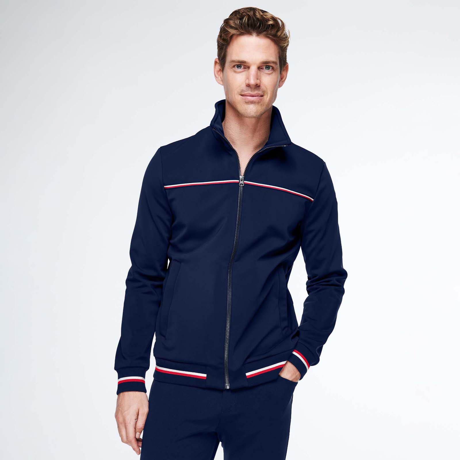 Tommy Hilfiger Equestrian Performance Férfi Softshell Dzseki, DB/AB, M