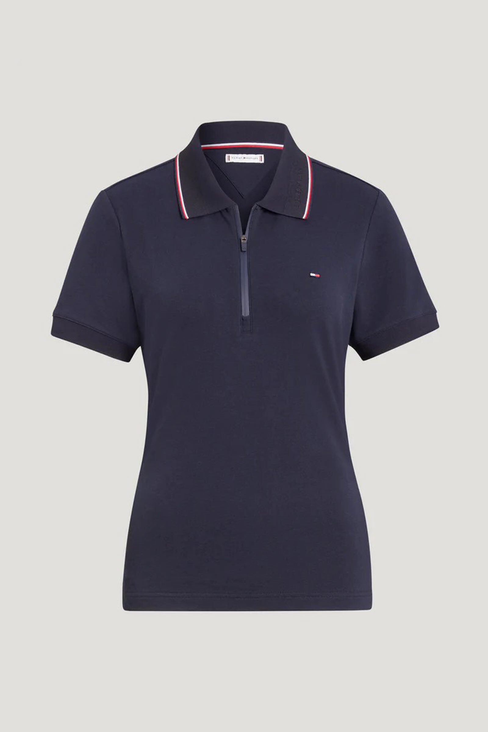 Tommy Hilfiger Equestrian Camden damespolo met rits