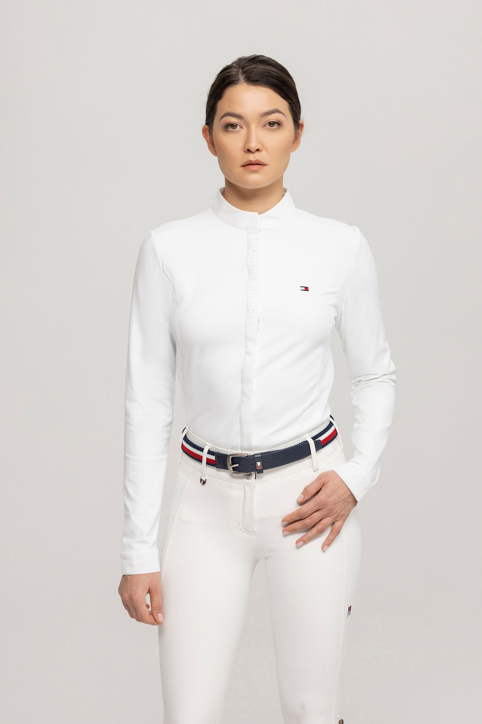 Tommy Hilfiger Equestrian Charlotte damska koszula konkursowa z guzikami