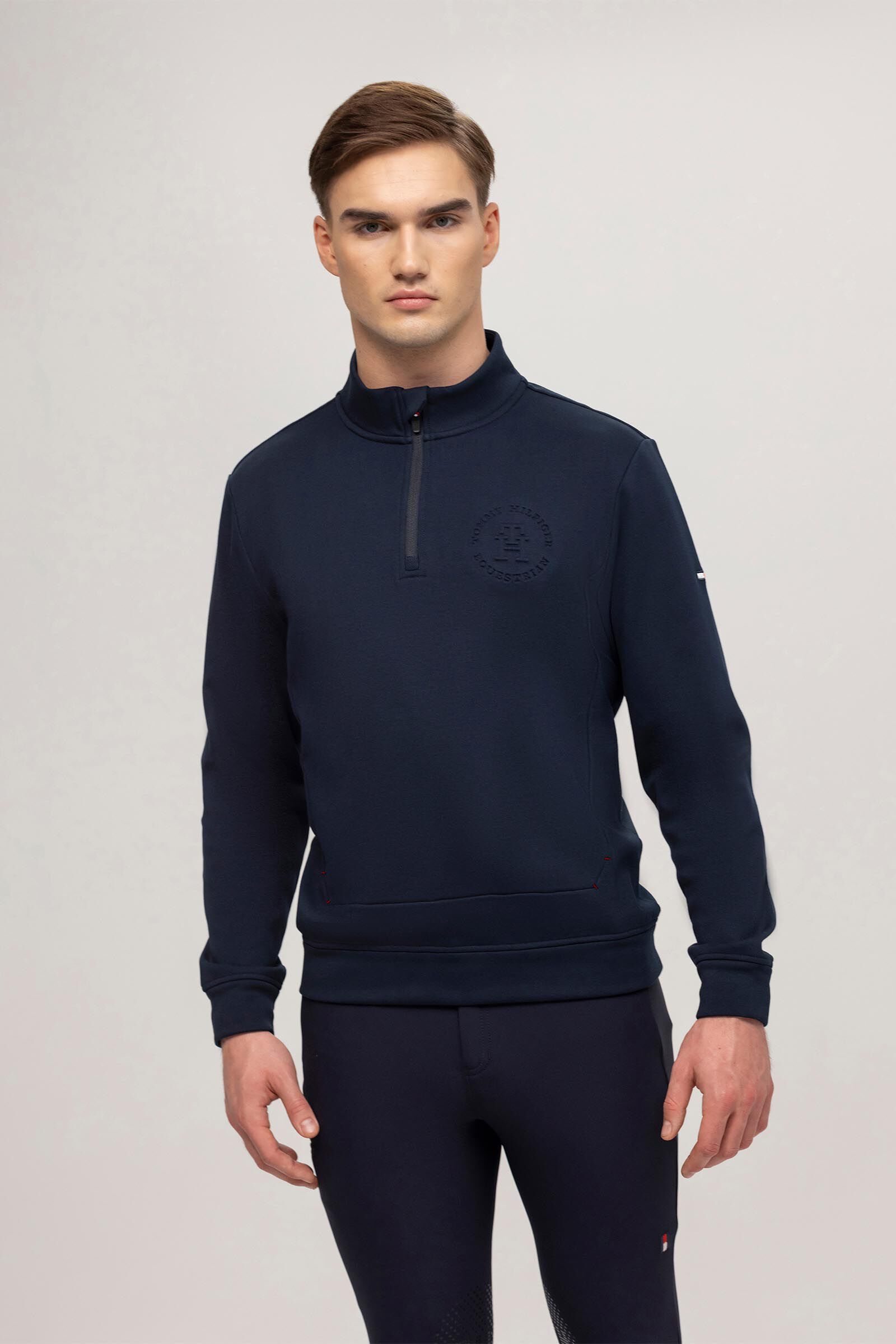 Tommy Hilfiger Equestrian Dallas herr sweatshirt med 1/4 dragkedja