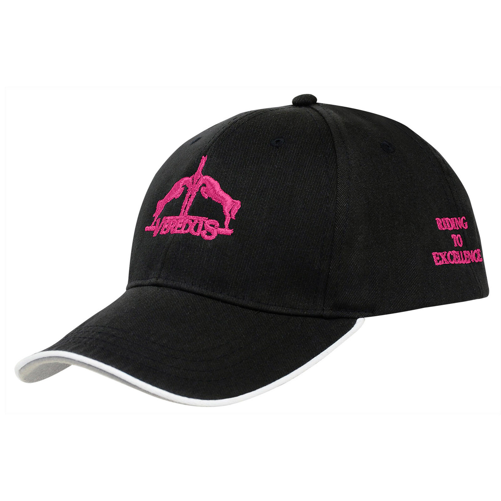 Veredus Mütze in winterlicher Baumwolle, Black/Pink, ONE SIZE