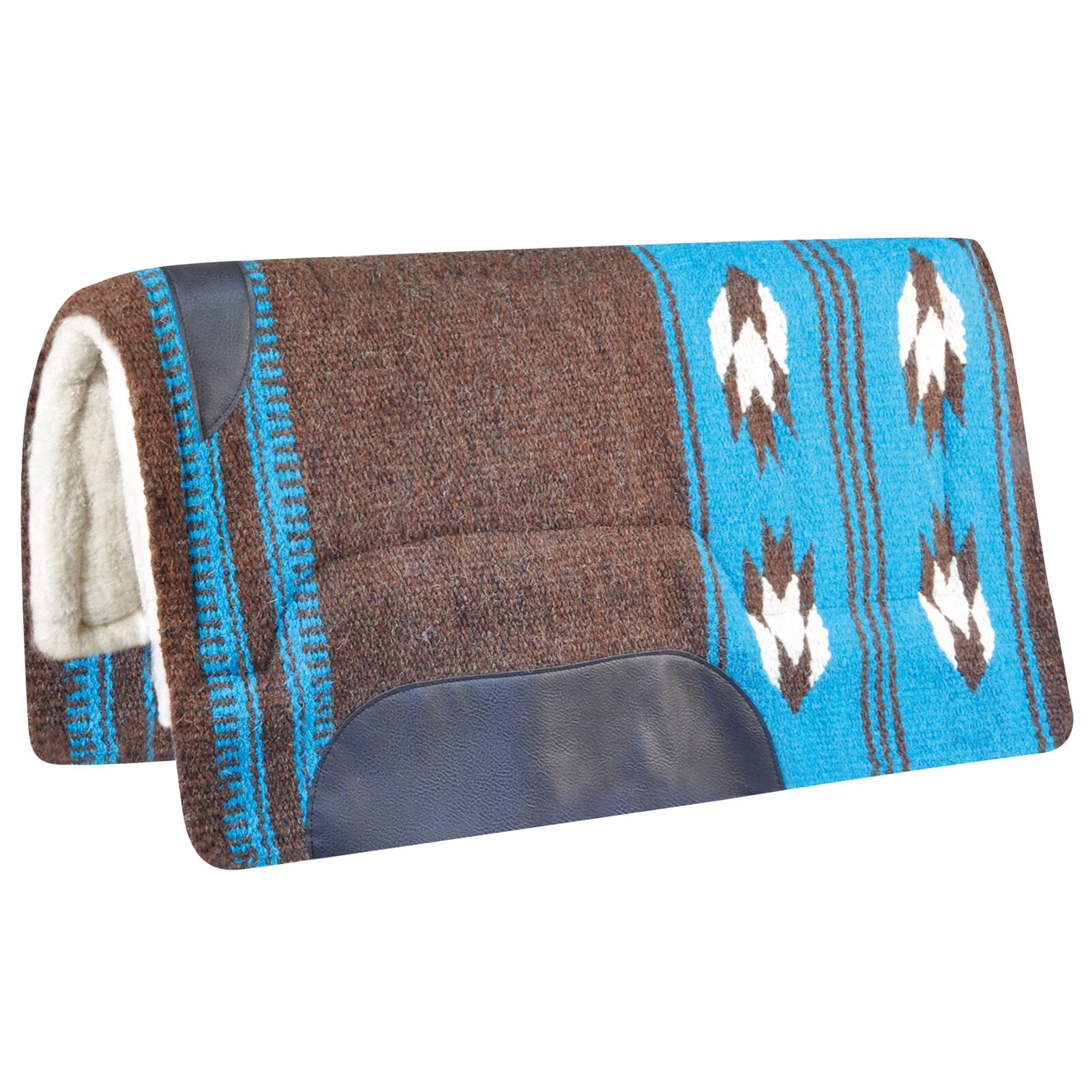 Tapis de selle Western Waldhausen Utah, Brown/ Turquoise, ONE SIZE