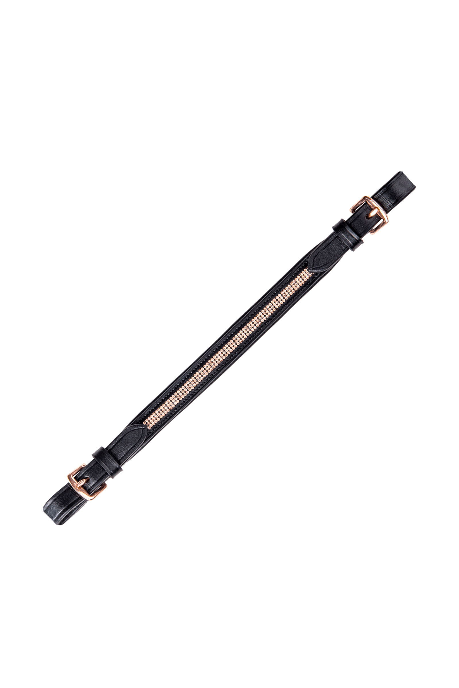 Waldhausen Poignée de Maintien de Selle Décorée d'une Chainette Strass, Black/Rose Gold, ONE SIZE