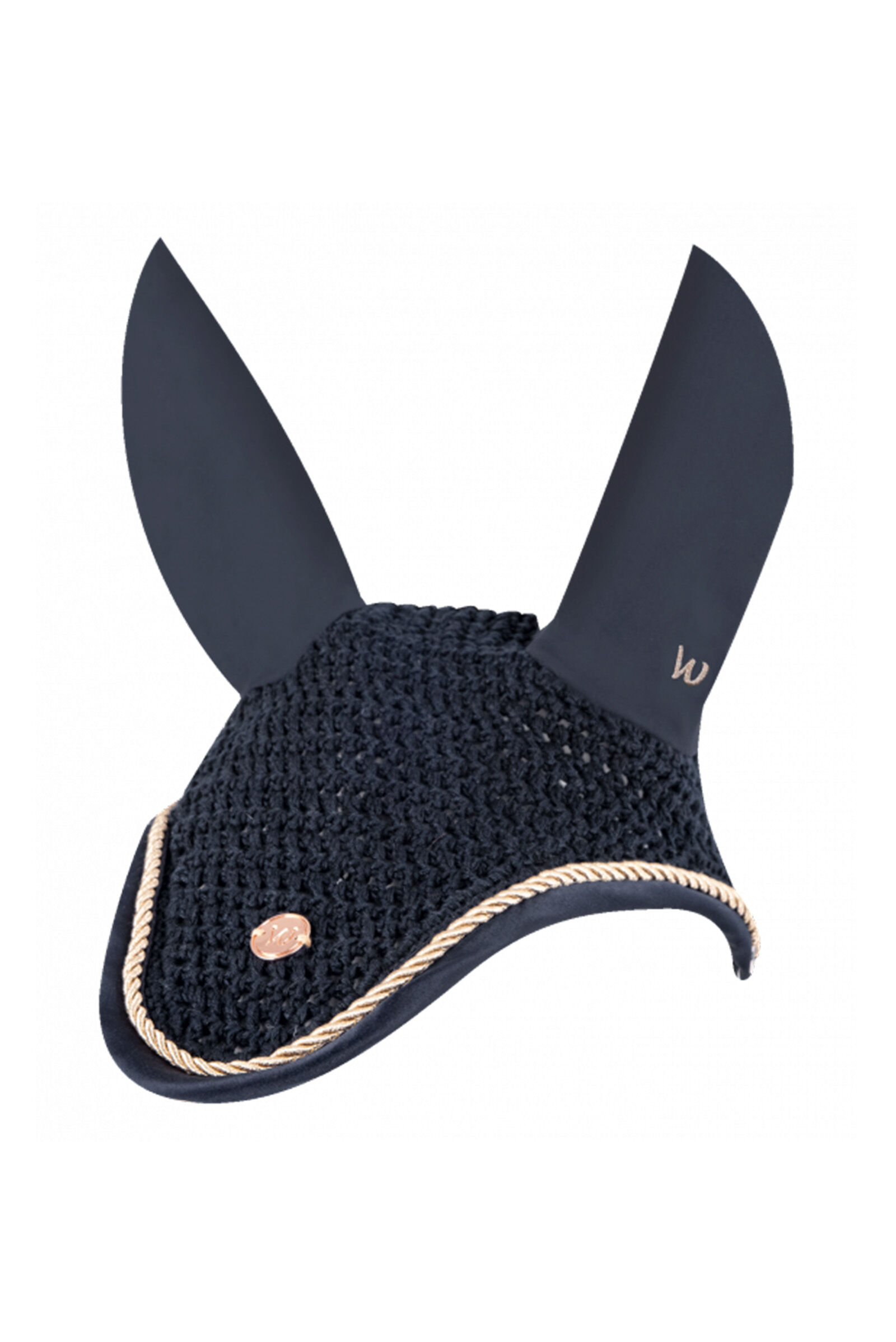 Waldhausen Modern Rosé Fly Veil, Navy/Rosegold, F