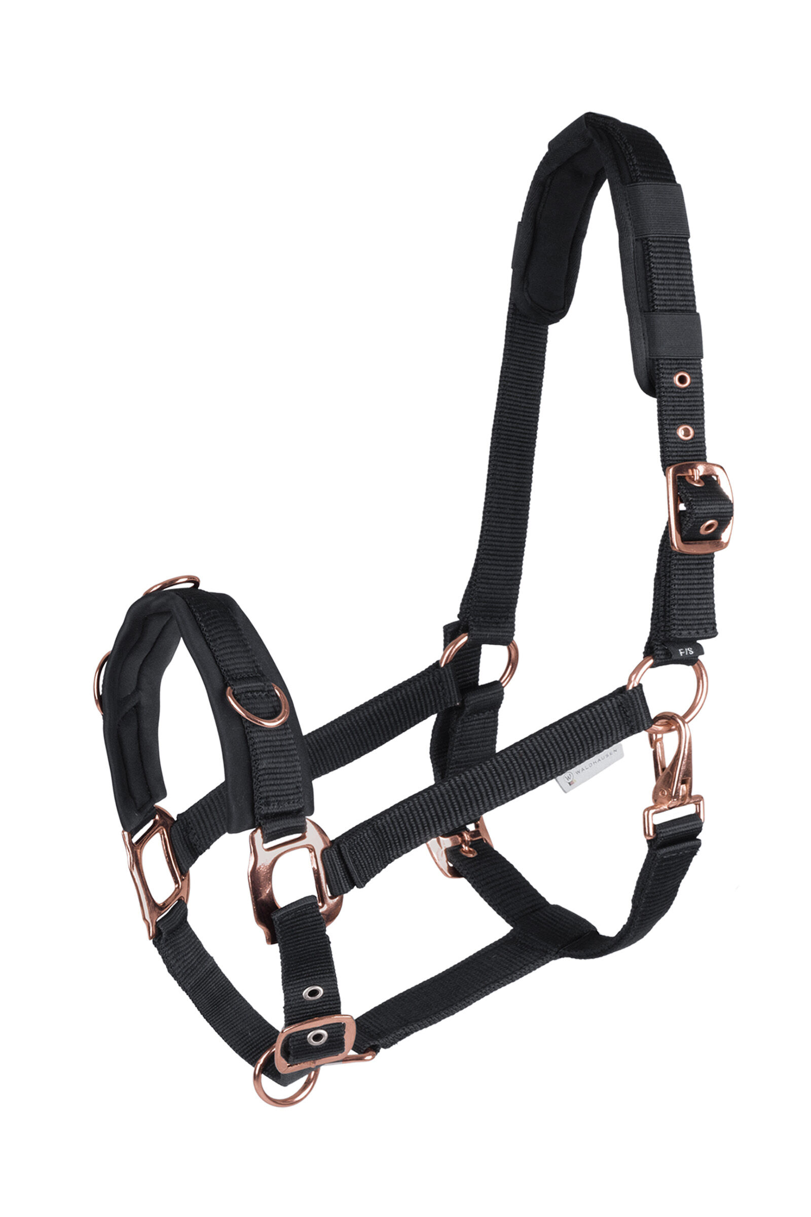 Waldhausen Rosé Licol Pour Longe, Black, F