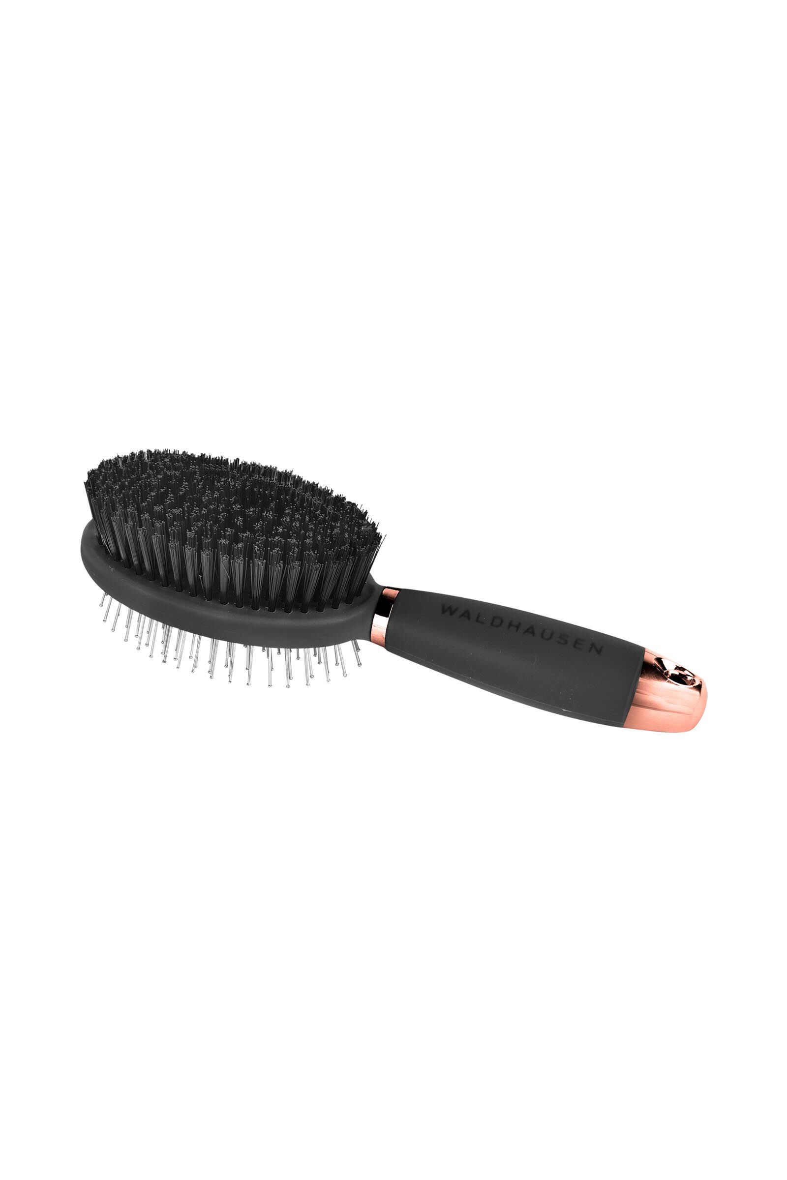 Waldhausen Double Brush With Gel Grip, Black/Rose Gold, ONE SIZE