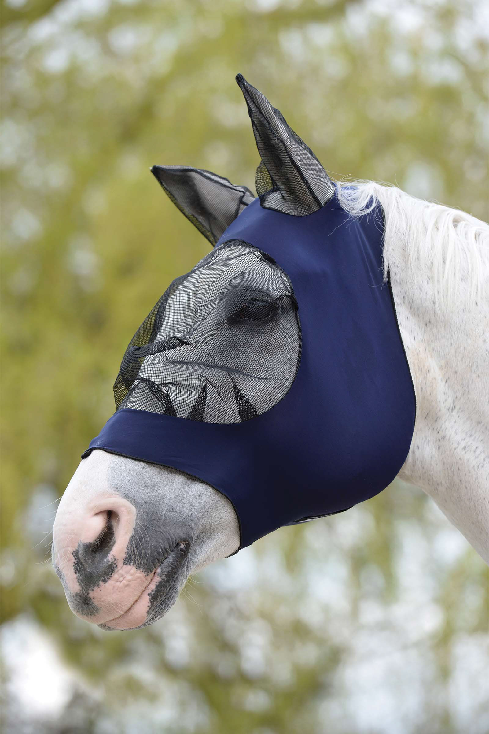 Weatherbeeta Deluxe Stretch Bug Eye Saver Maschera antimosche con protezione occhi e orecchie