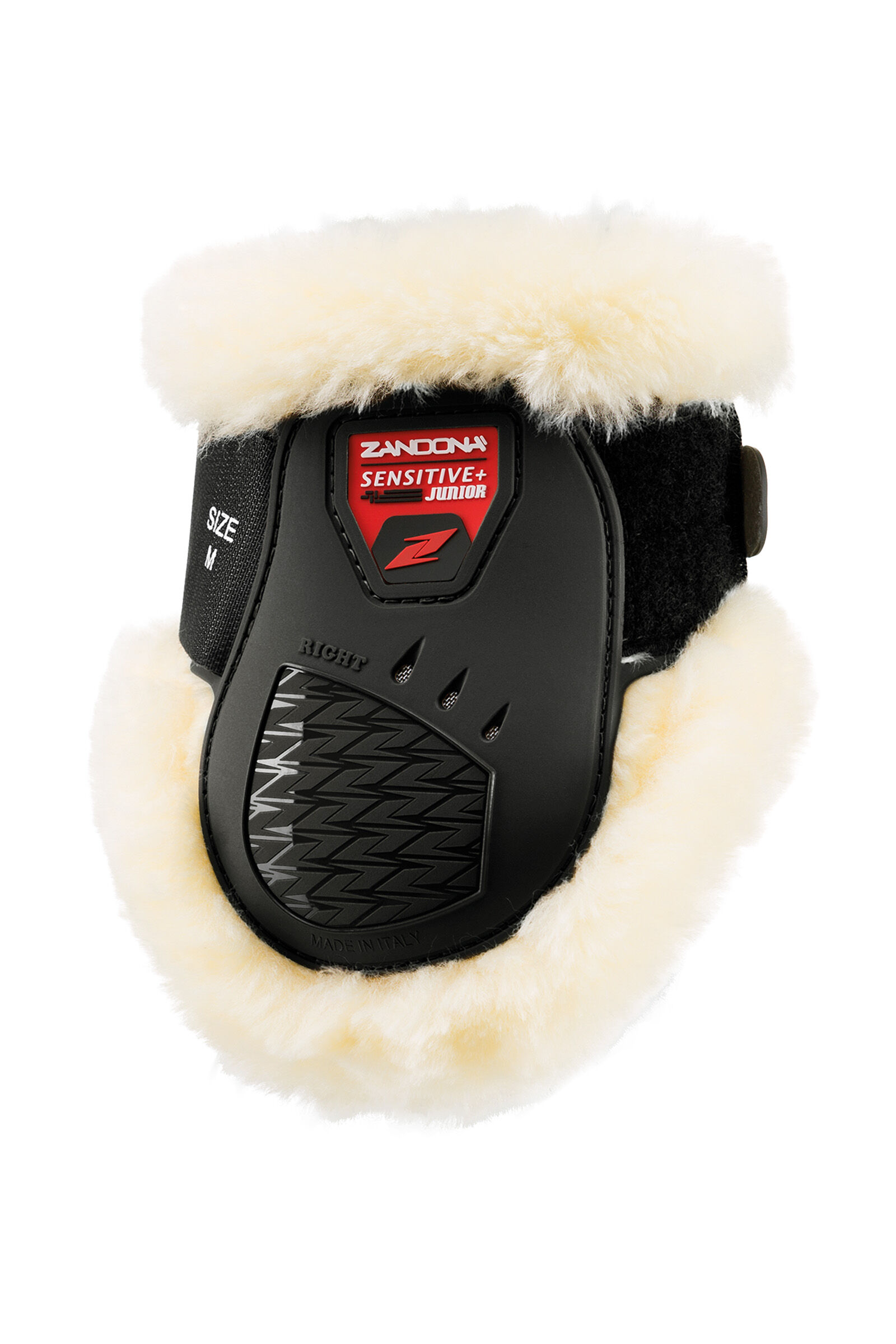 Zandona Sensitive+ Junior Fetlock Boots, Black/Black/Red, L