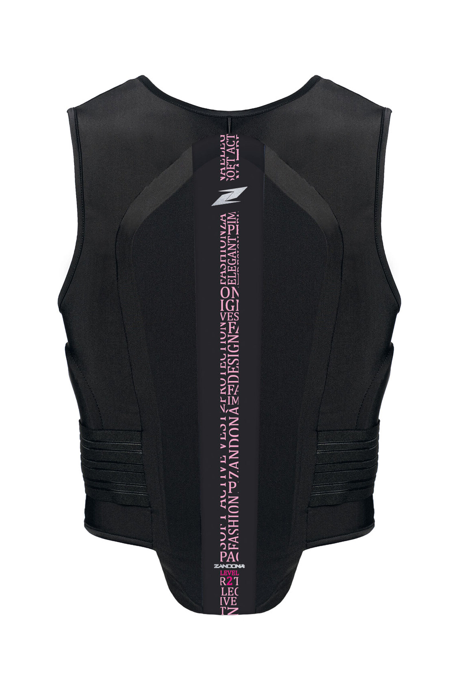 Zandona Soft Vest Pro x7 (168-177 cm) Ochraniacz kręgosłupa, Black/Light Pink Stretch, XS