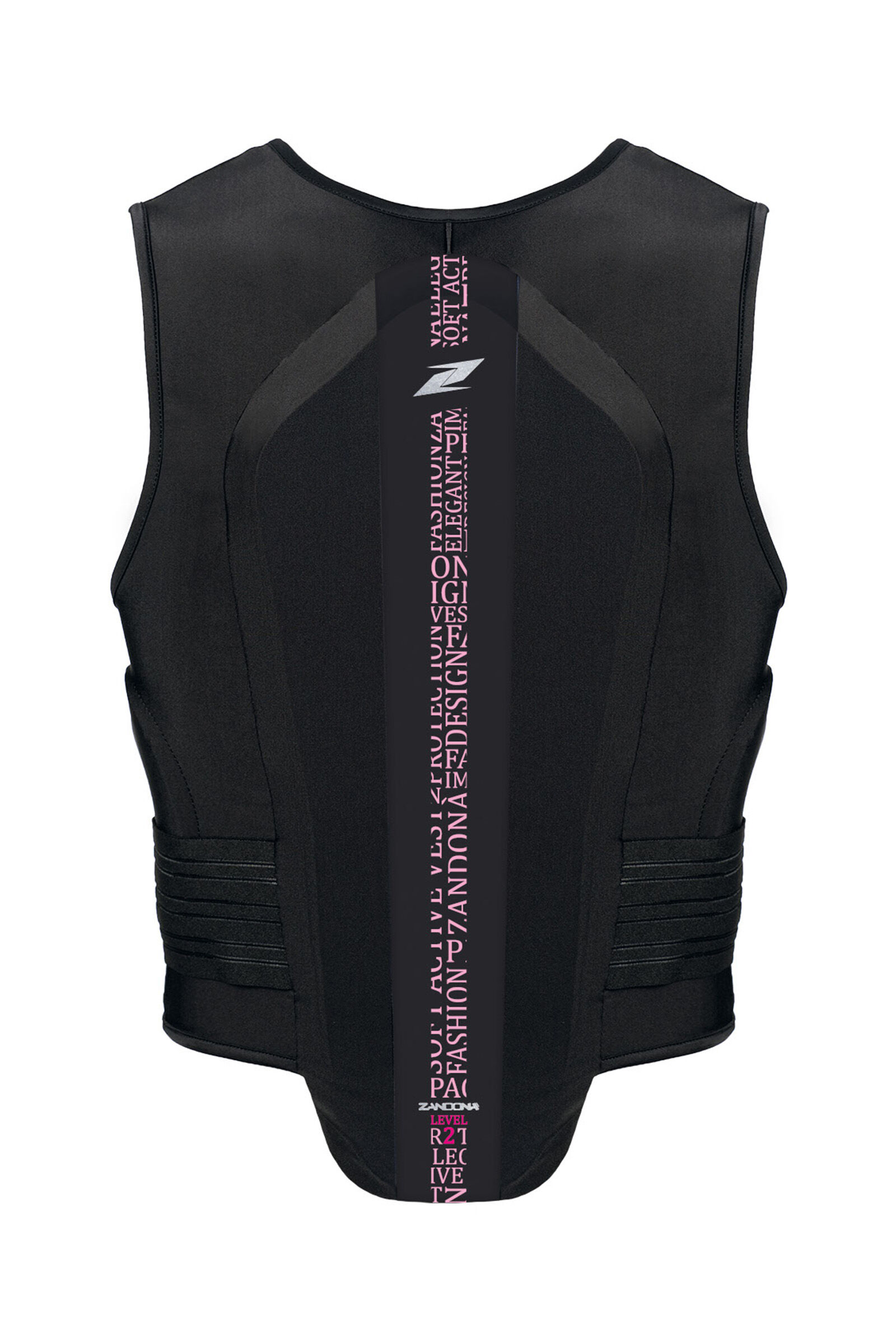 Zandona Soft Vest Pro x8 (178-187cm) Ryggskydd, Black/Light Pink Stretch, S