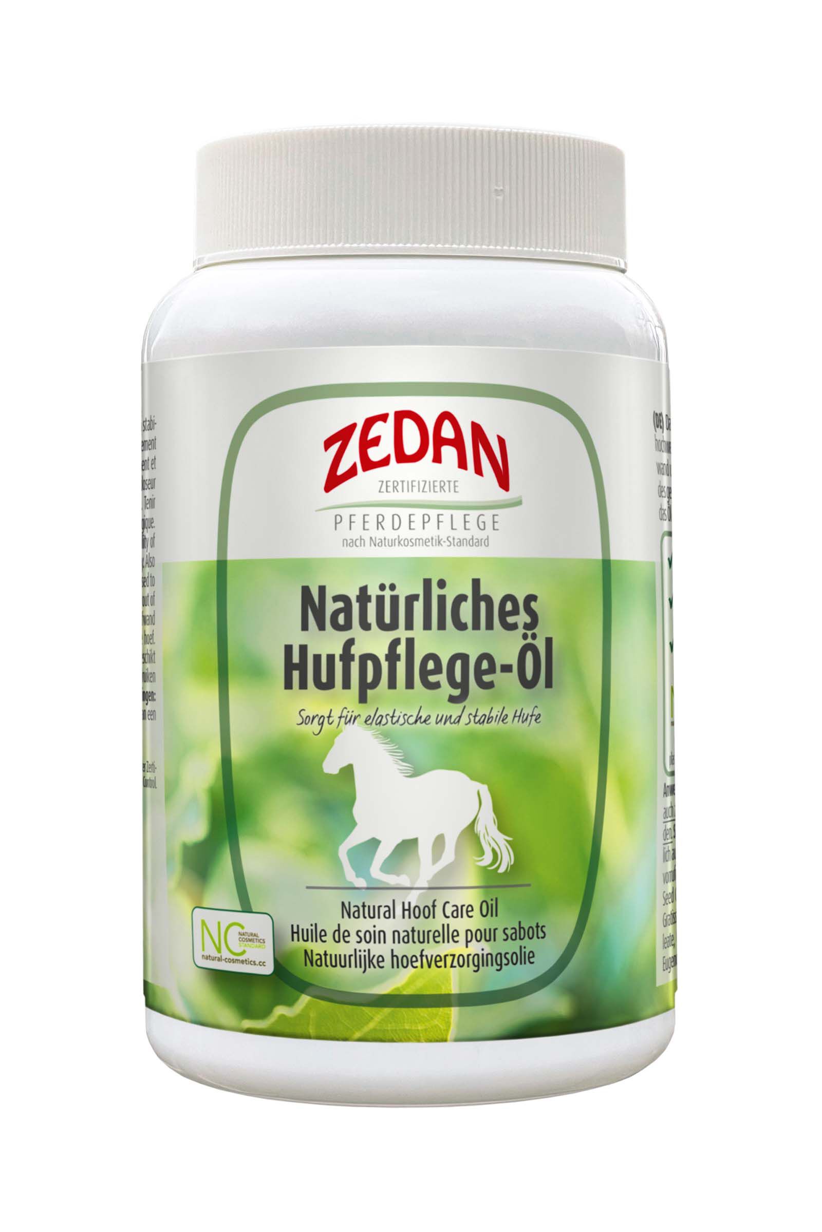 Zedan Huile de soin naturelle pour sabots, 500ml, NDB, 500