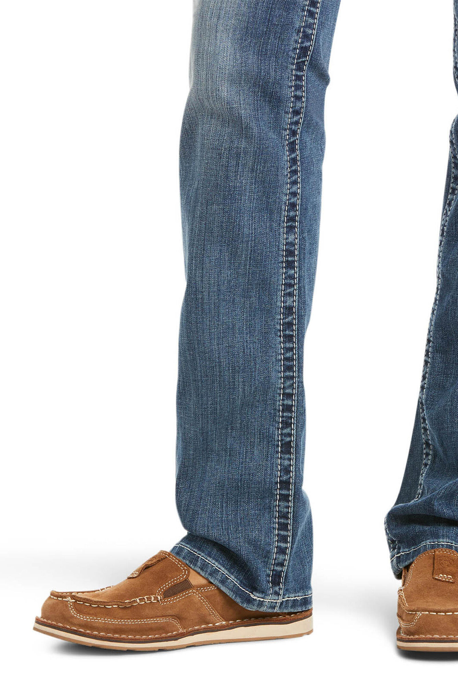 Ariat R.E.A.L. Mid Rise Stretch Icon Stackable Straight Leg Jeans