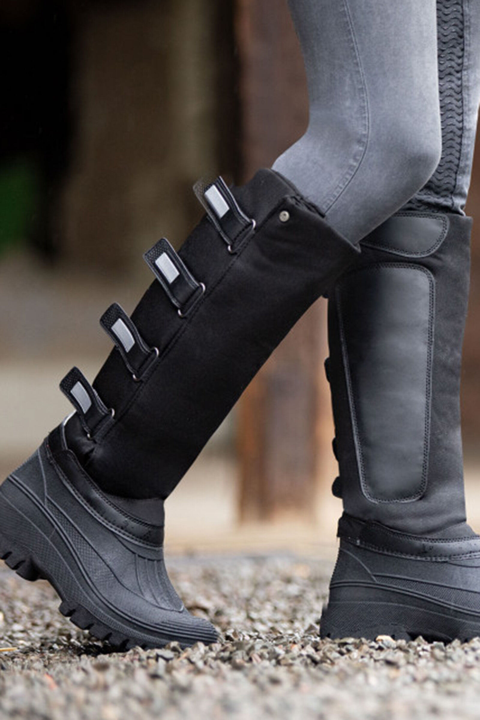 thermal long riding boots