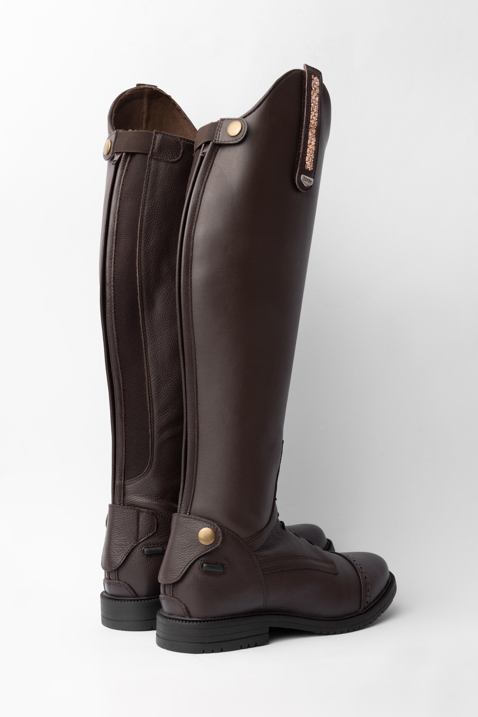 Womens dark brown riding boots cheap