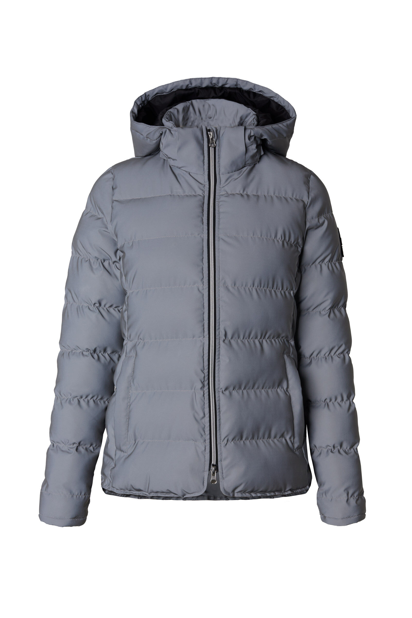 White reflective jacket womens top