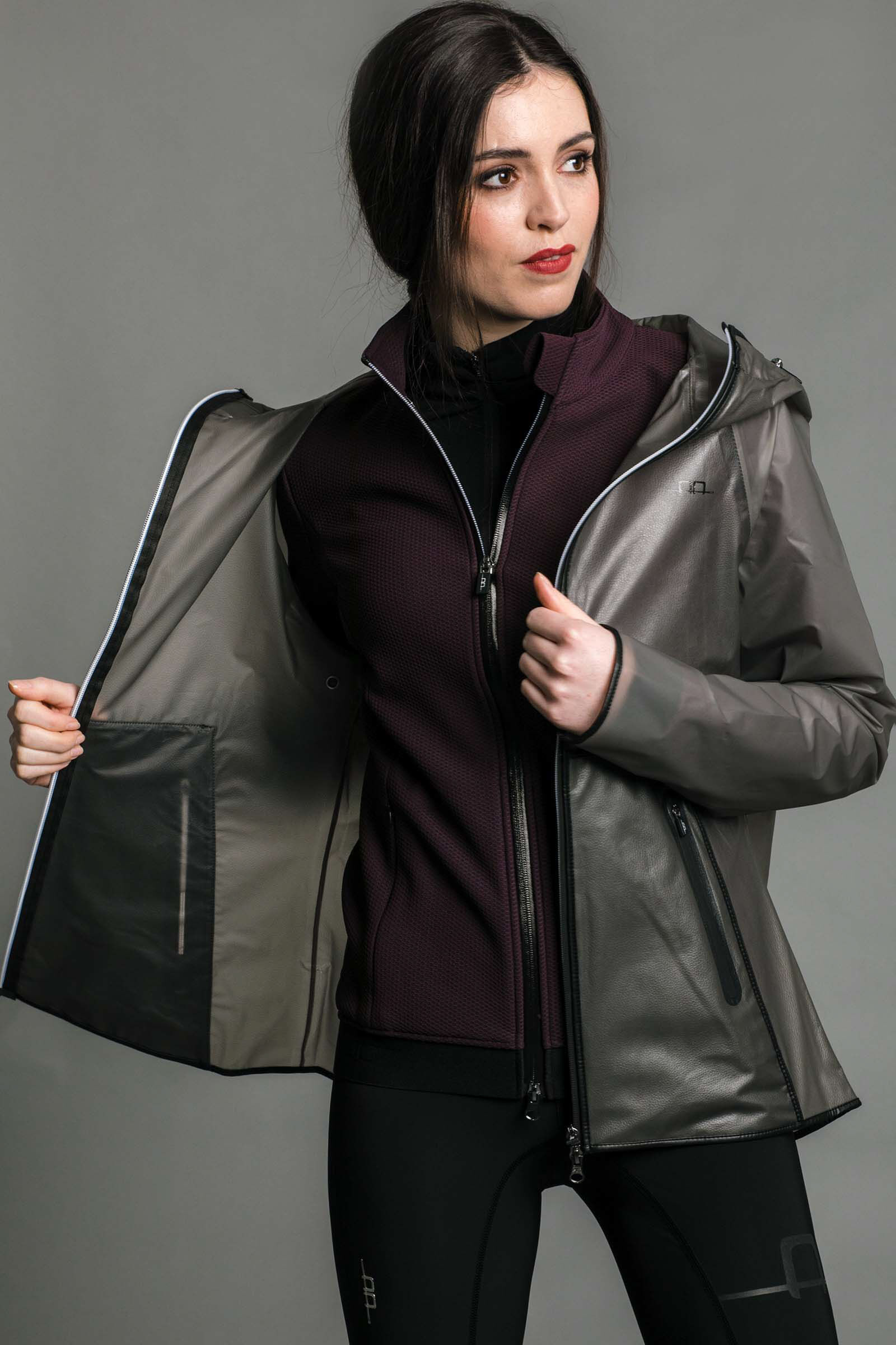 Clear waterproof coat top