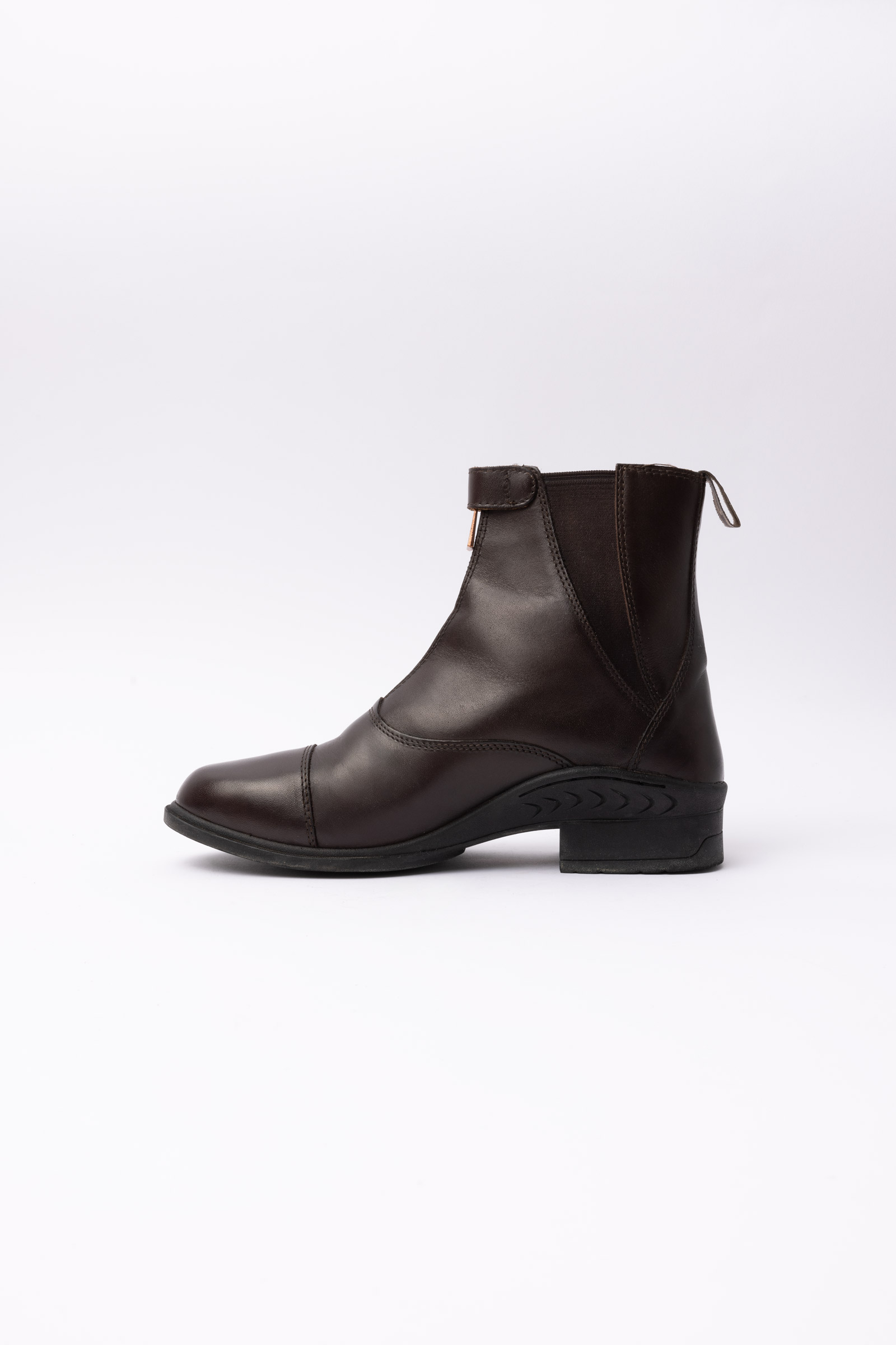 Horze Rose Leather Jodphur Boots with Front Zipper