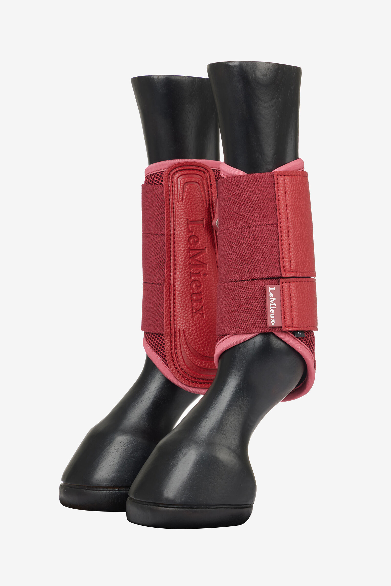 Red brushing boots top