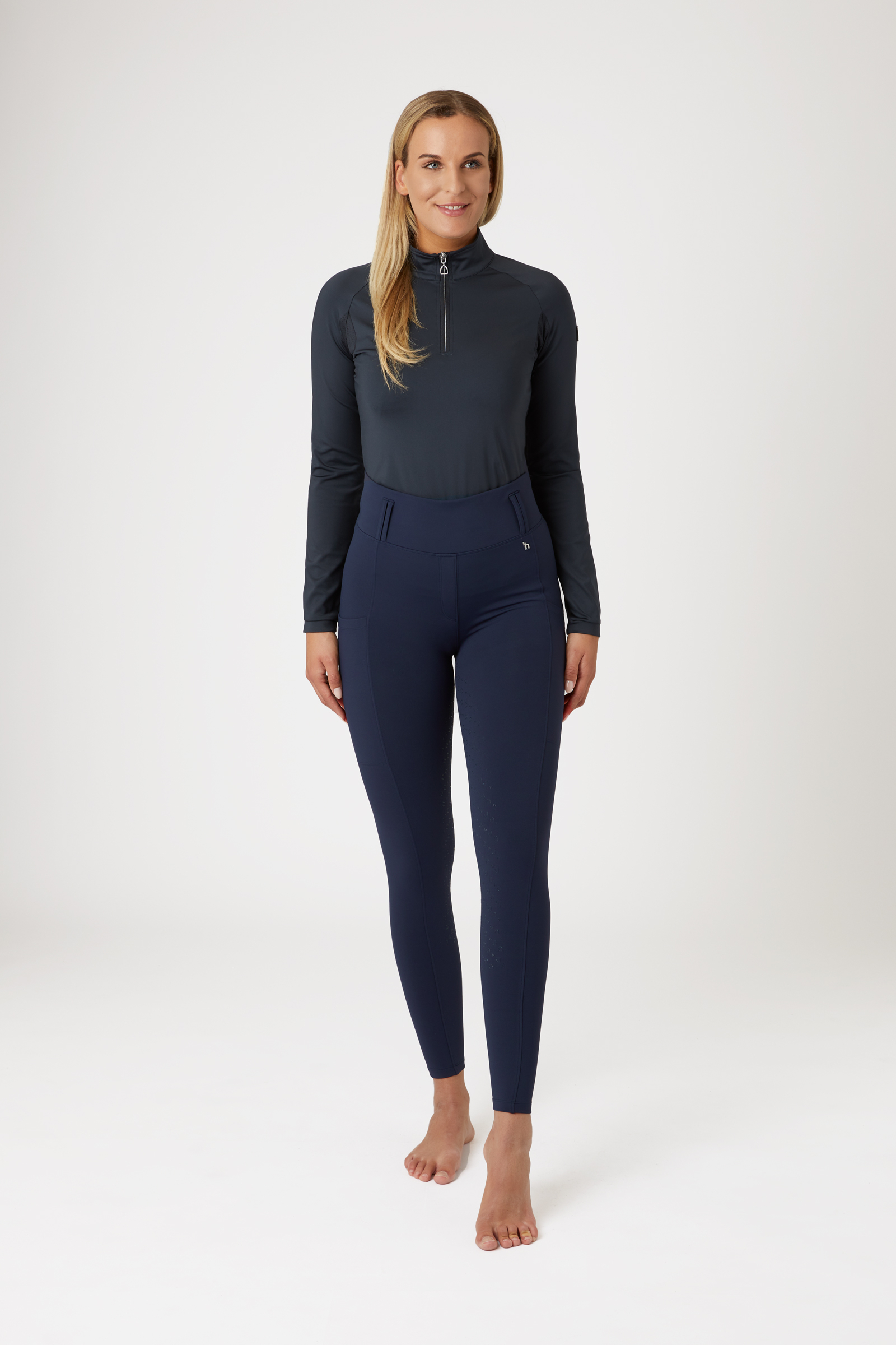 Equilux Ruby navy riding leggings