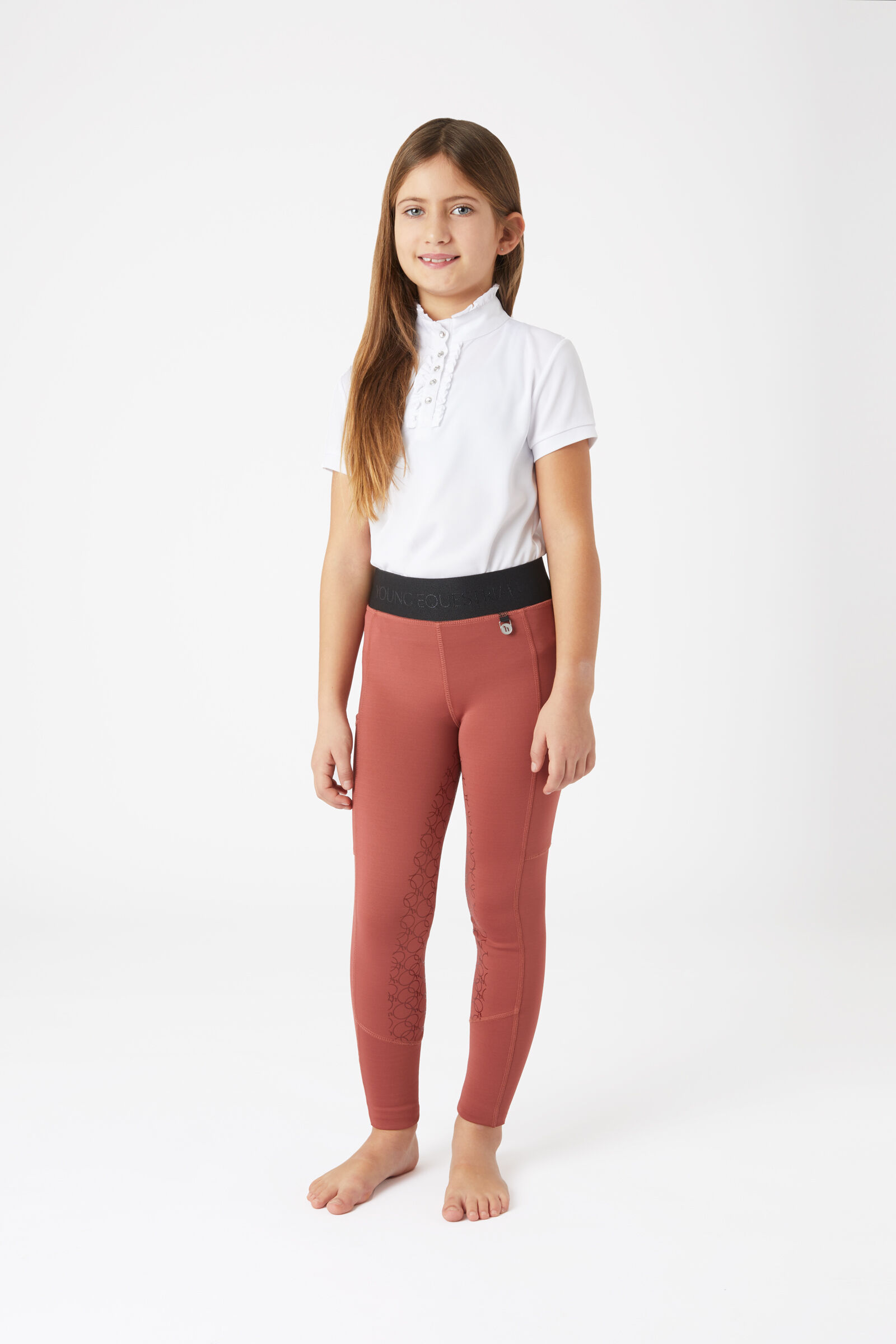 Buy Horze Leighton Teens Silicone Full Grip Riding Tights with Warm Lining horze