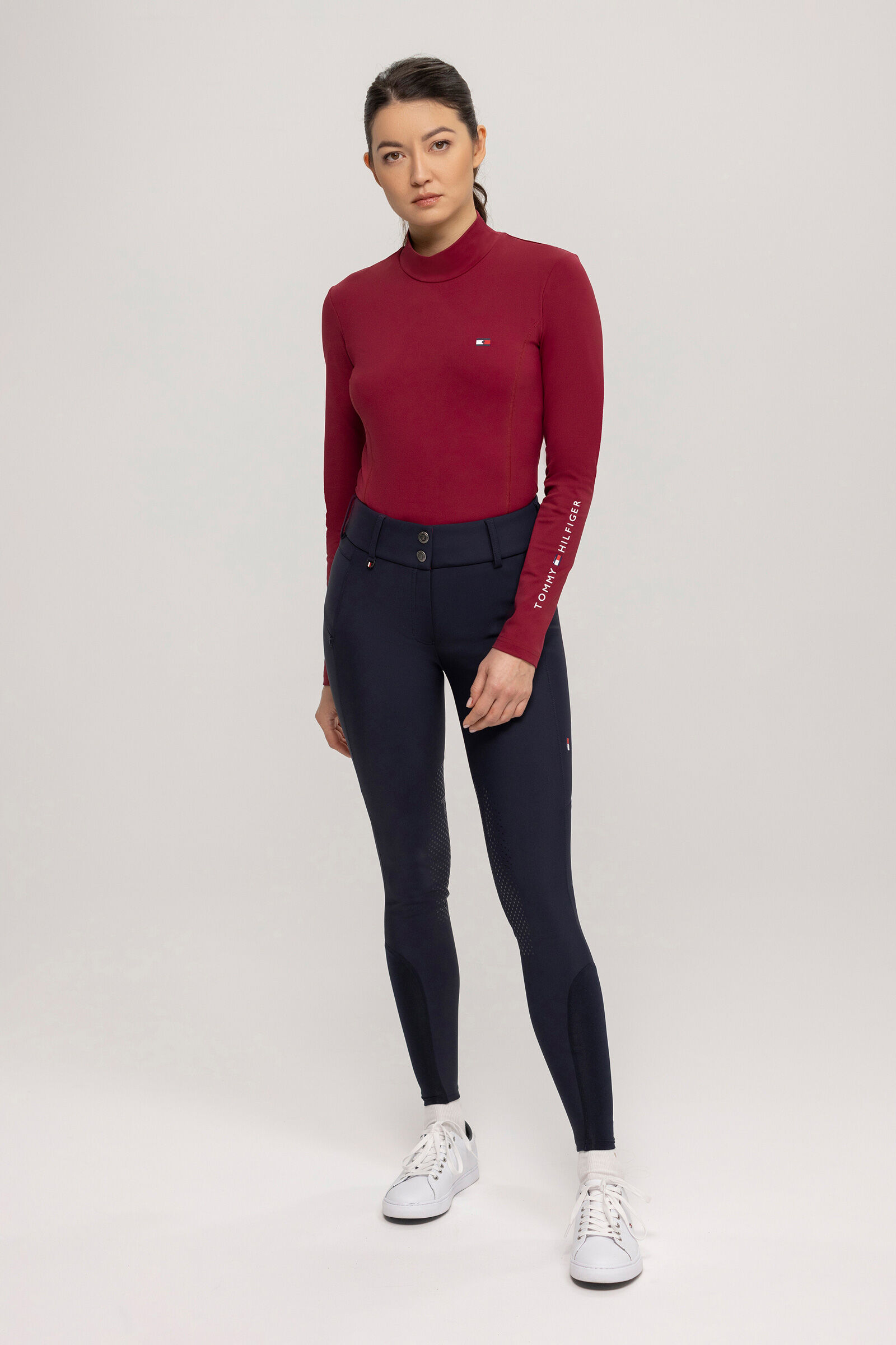Tommy Hilfiger Equestrian High Neck Women s Long Sleeve Baselayer Shirt